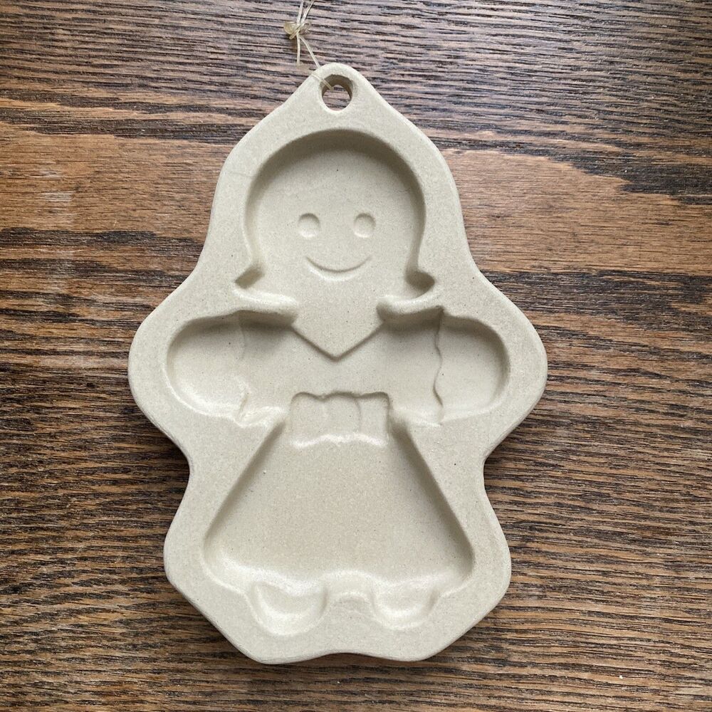 Vintage 1996 Superstone 6" Gingerbread Man Cookie Ceramic Clay Mold Christmas